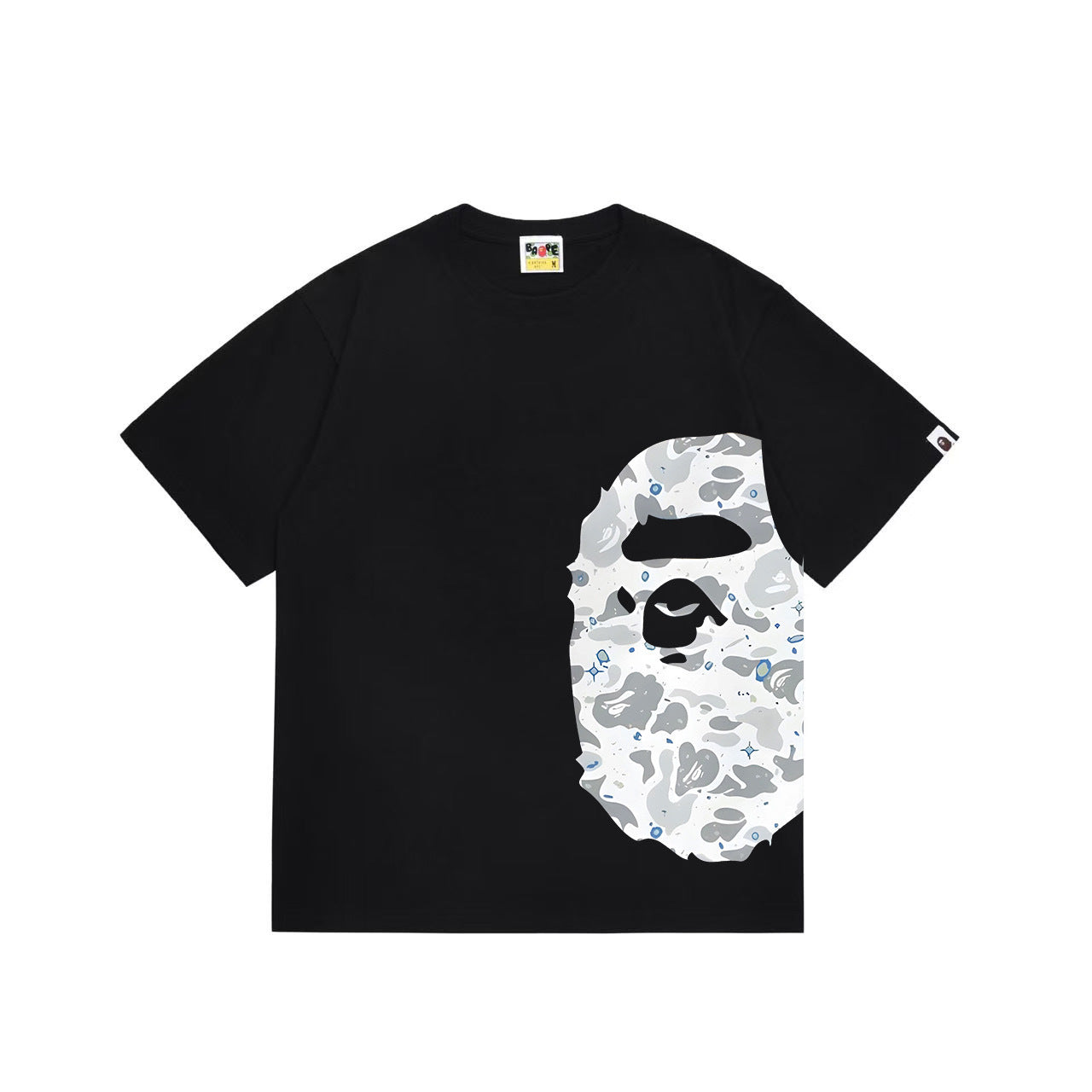 BAPE Space Camo Side Big Ape Head T-Shirt 'Black'