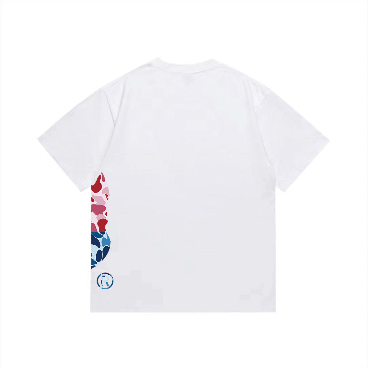 BAPE ABC Camo Crazy Side BIg Ape Head Tee 'White'