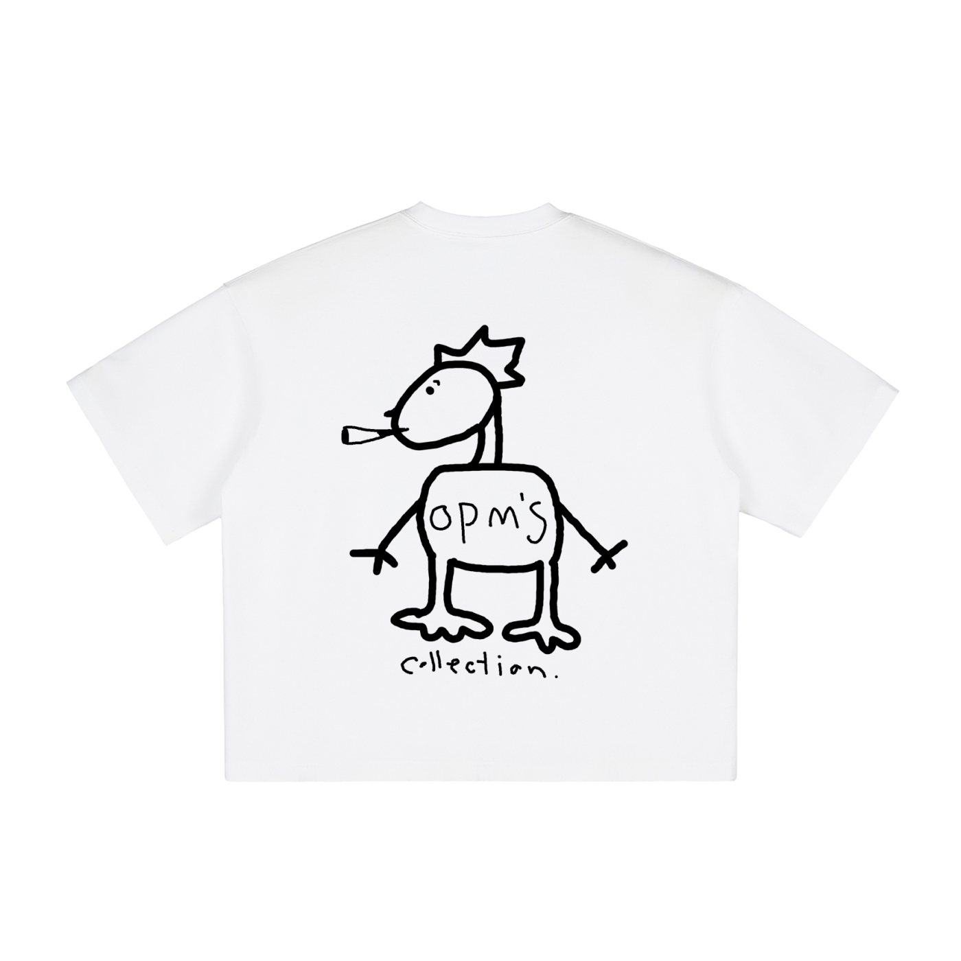 OPM'S VERT BLEU ROUGE SMOKER DINO TEE "WHITE"